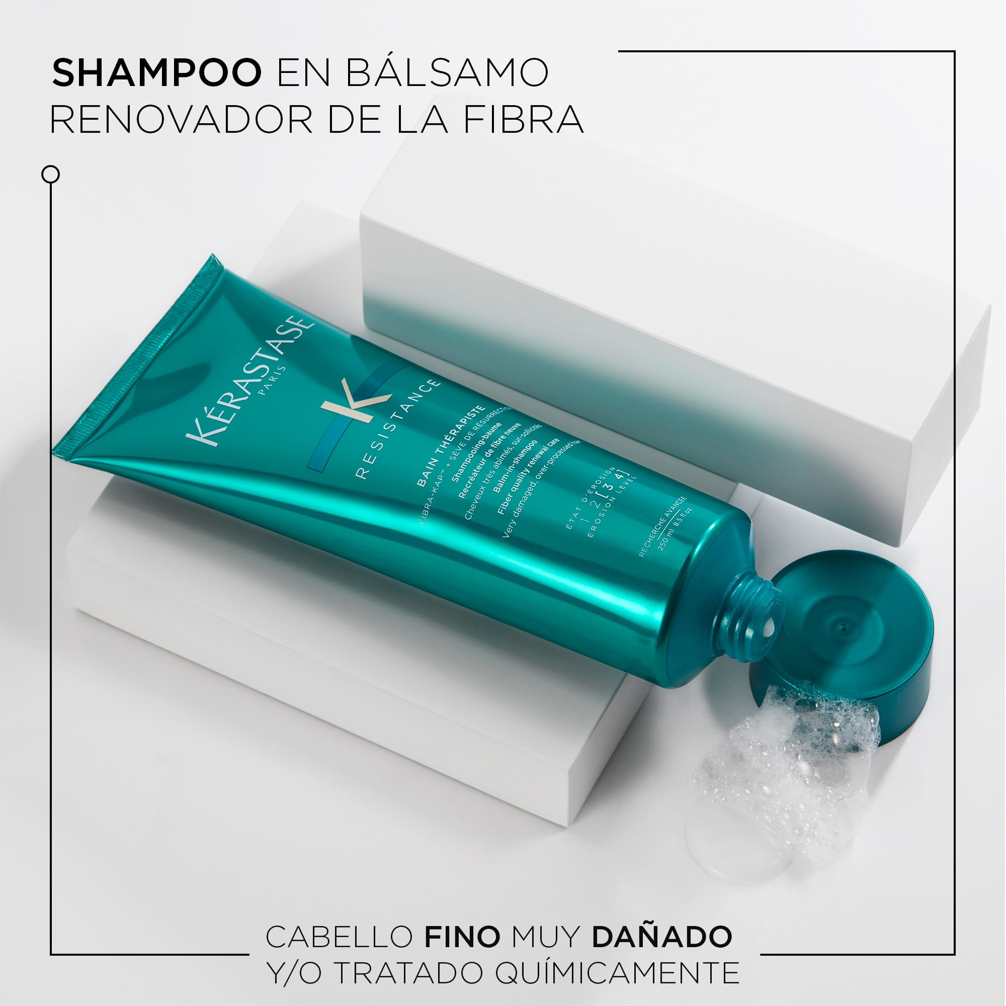 Shampoo Thérapiste | 250 ml | Kérastase Résistance - Imagen 2