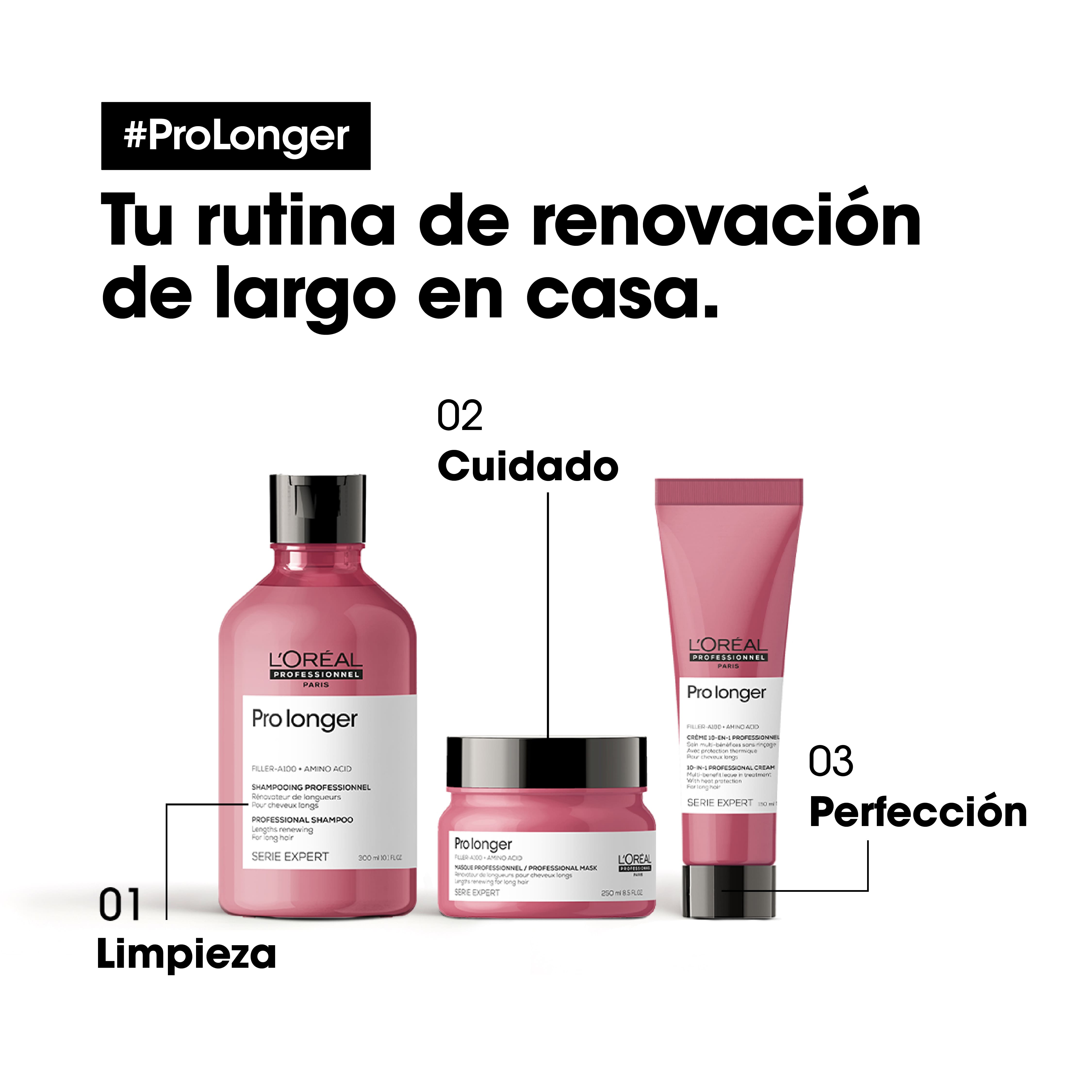 Pro Longer Shampoo | SERIE EXPERT | 300 ml - Imagen 4
