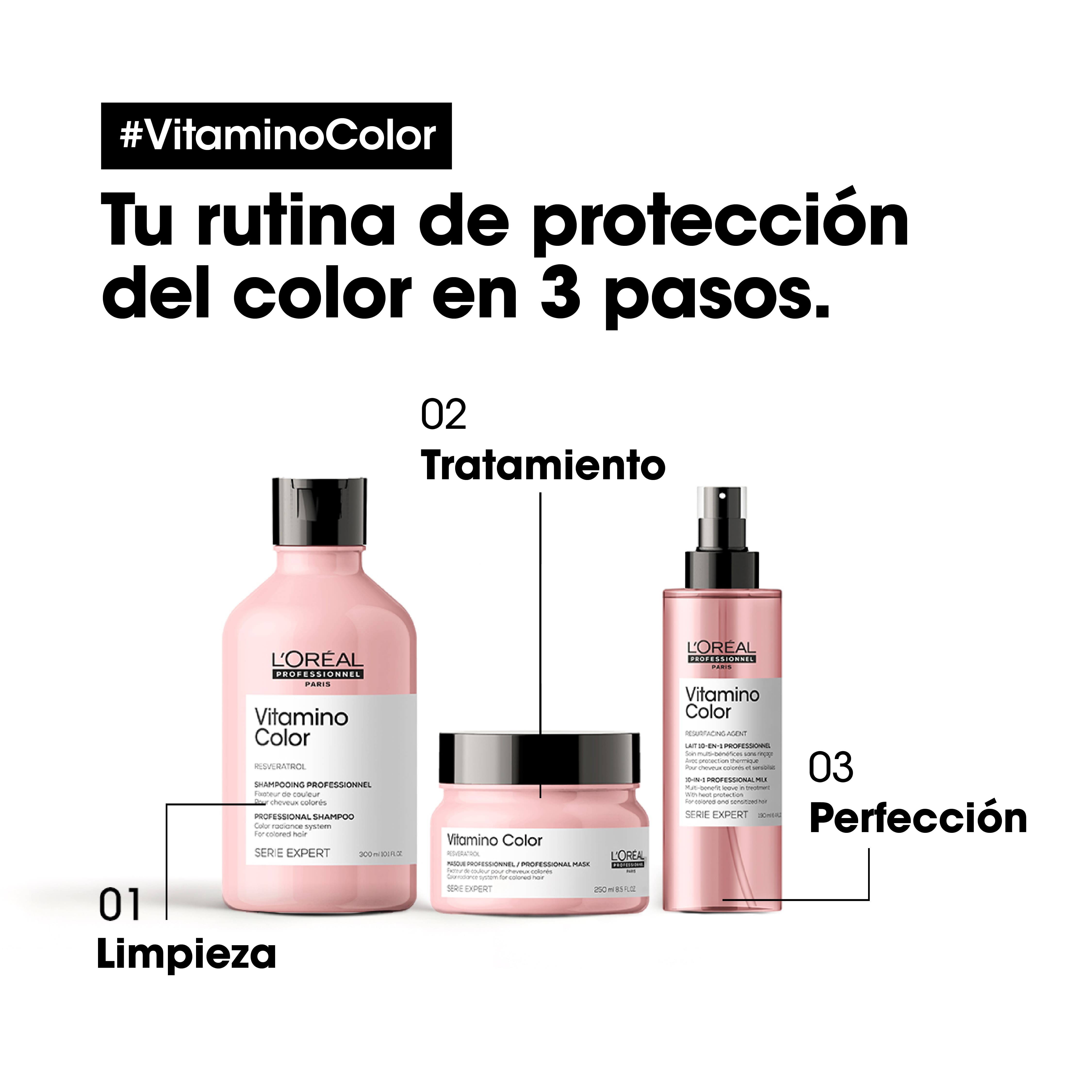 Máscara Vitamino Color | SERIE EXPERT | 250ml - Imagen 4