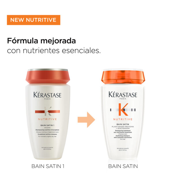 Shampoo Bain Satin| 250 ml | Kérastase Nutritive - Imagen 8