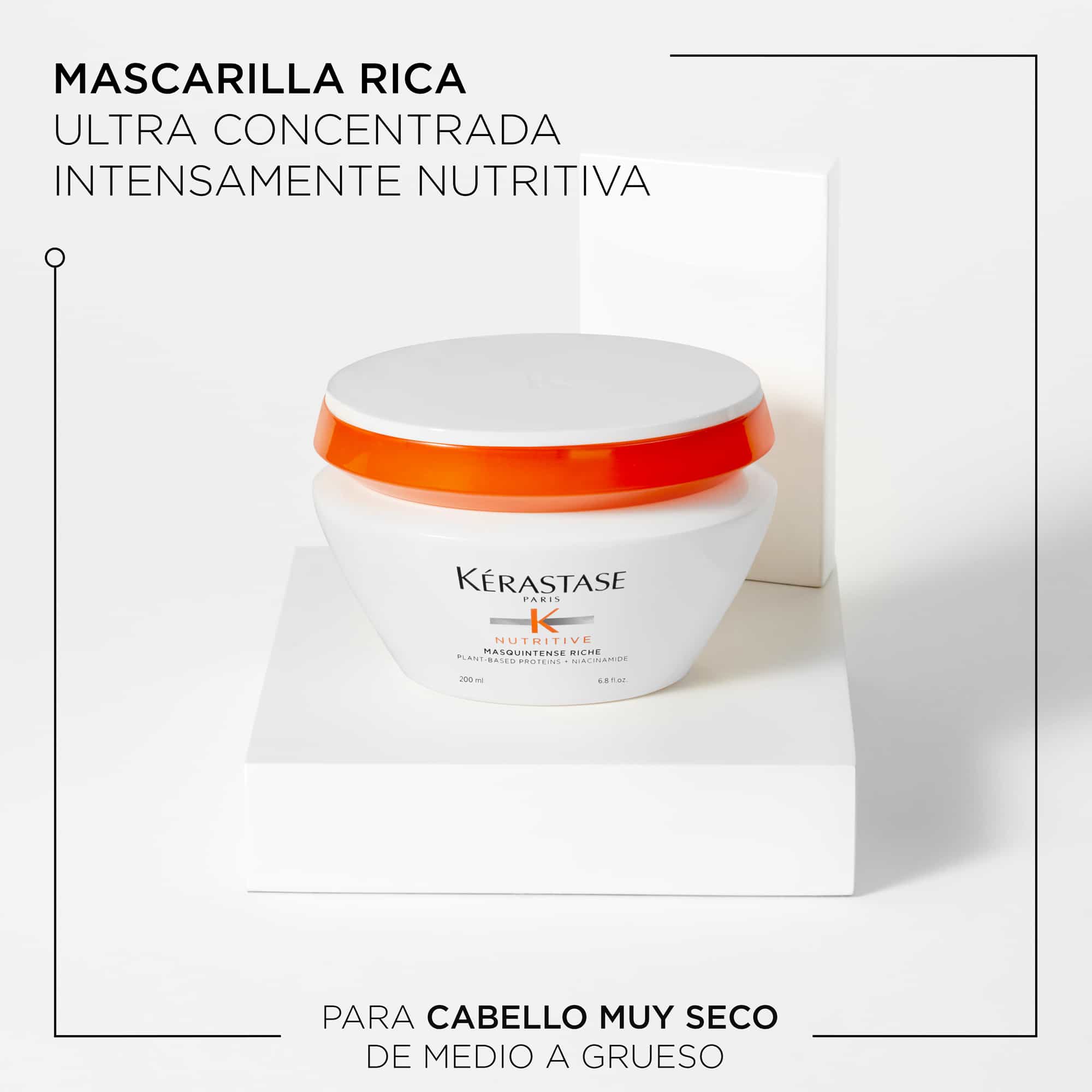 Máscara Masquintense Riche | 200 ml | Kérastase Nutritive - Imagen 3