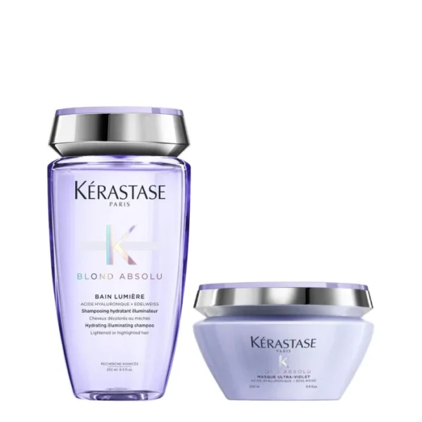 BLOND ABSOLU BAIN LUMIERE SHAMPOO 250ML & MASQUE ULTRA VIOLET 200ML