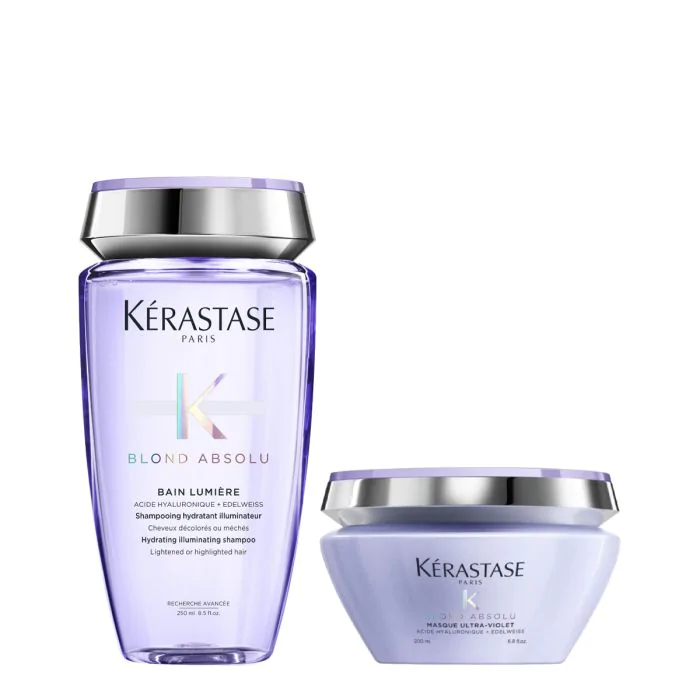 BLOND ABSOLU BAIN LUMIERE SHAMPOO 250ML & MASQUE ULTRA VIOLET 200ML