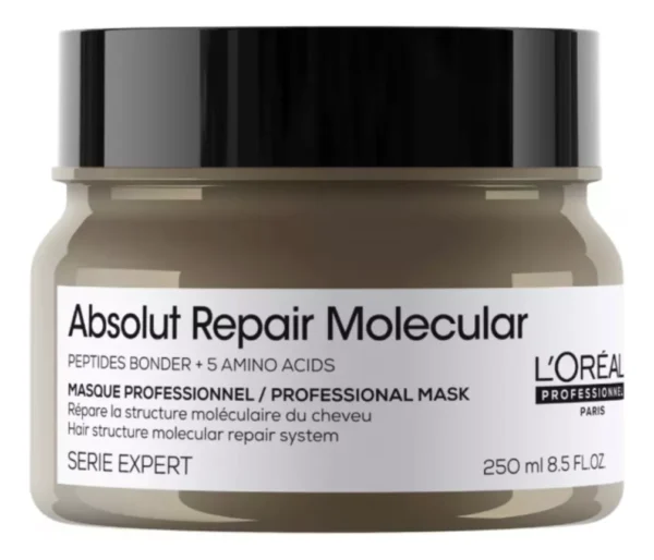 Mascara Capilar Absolut Repair Molecular L'oreal 250ml
